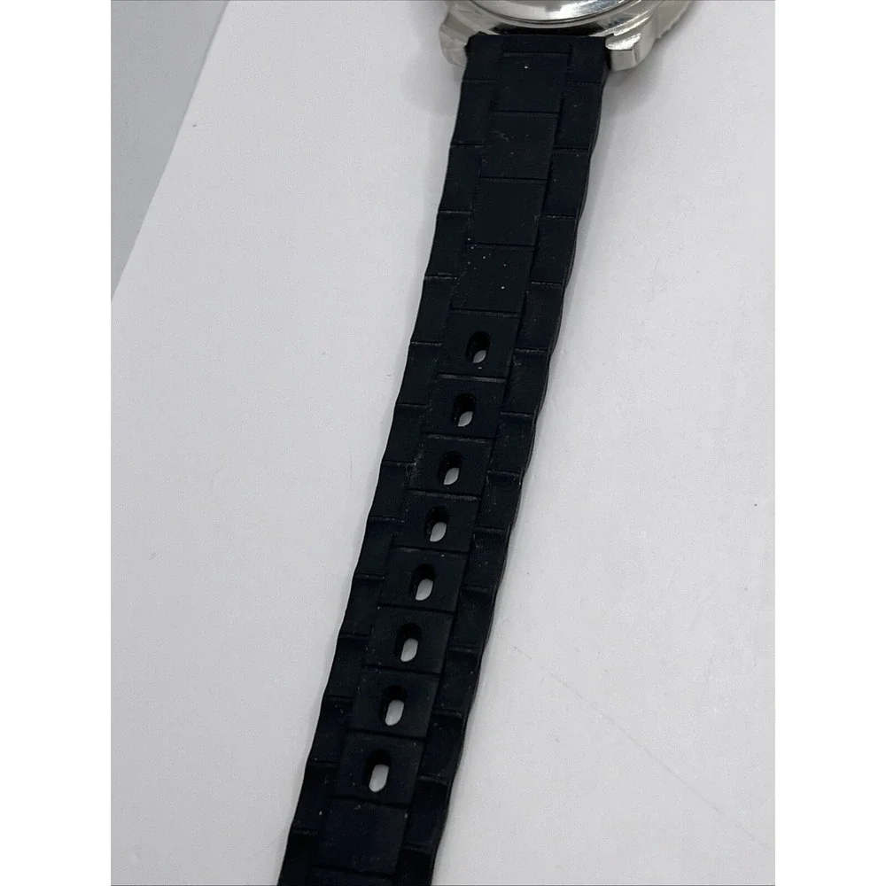 American‎ Eagle Outfitters Women's Quartz Watch Black Silicone Band- New Battery